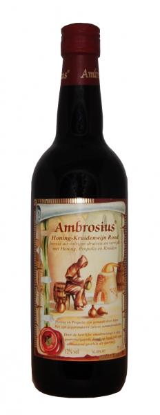 Ambrosius honing kruidenwijn rood - fles 0,75 liter