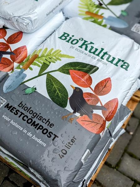 Biologische Mestcompost 40liter - Bio-Kultura -verkoop alleen Vaassen