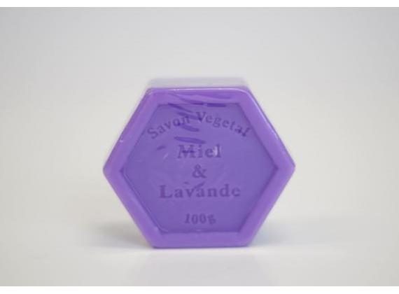 6 kantige Honingzeep met lavendel 100 gram (Fr)