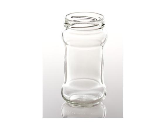 Glazen pot -rond Bobine- 212ml per 25 stuks (zonder deksel 58mm)