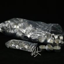 Aluminium cups en lontjes voor waxine lichtjes gieten - 100 stuks